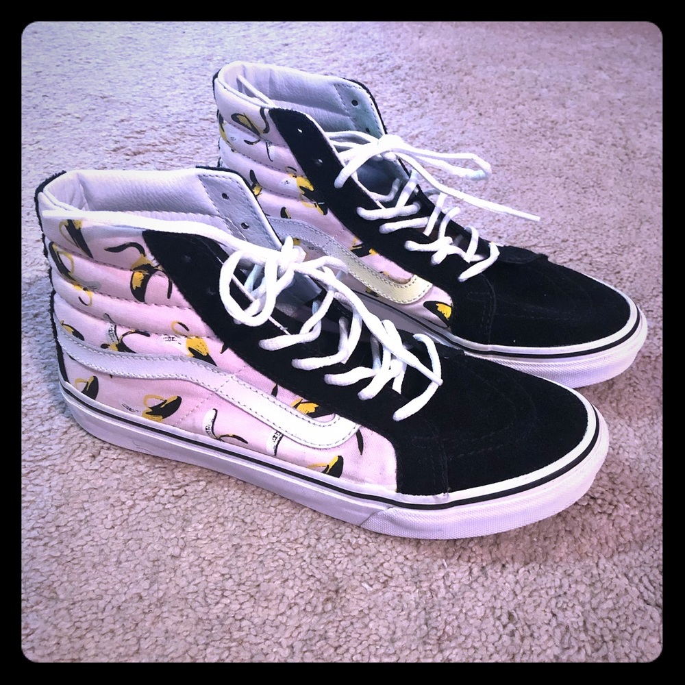Vans High Top Andy Warhol Banana Shoes